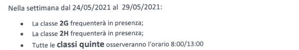 variazioni fine maggio